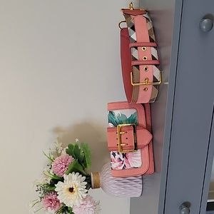 Burberry Buckle Convertible Wallet Belt Bag Peony Rose